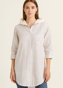 Striped Up-down Shirt Dress for Her 🤩🤩