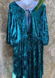 I.DARK SEA GREEN GORGEOUS DRESS