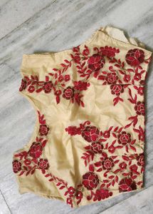 Cream Semi Stitched Blouse