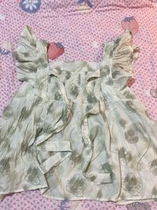 Floral Ruffle Tank Top