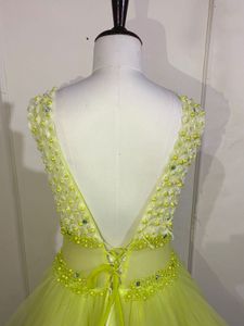 Lime green gown