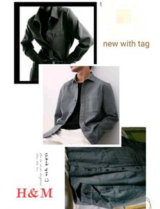 H&M • New With Tag • Olive Green Shirt For Unisex