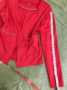 Red Blazer(soft and Stretchy)fits M-XL