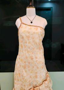 💥SALE💥Imported Luxe Beaded Dress With Frills