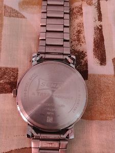 Sonata Silver Watch