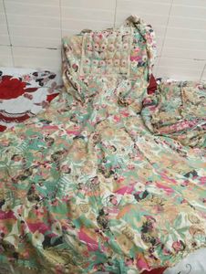 Floral Suit With Dupatta