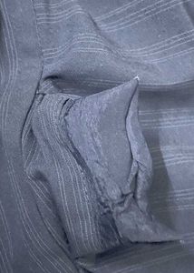 Club Monaco | Striped Black Wide Leg Pants