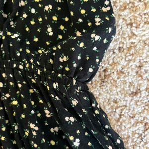 H&amp;M Black Playsuit-romper