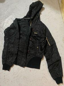 Black Winter Pluffy Jacket