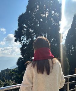 Crochet Mikasa Red Scarf