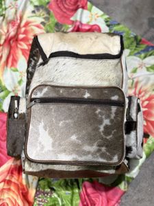 Pure Hairon Leather Bagpack| Unisex Bags