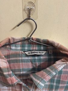 Cropped Plaid Shirt
