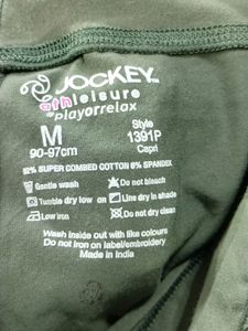Jockey Olive Green Cotton Active Wear (Women)