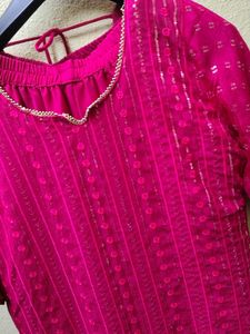 Pink Sharara Set