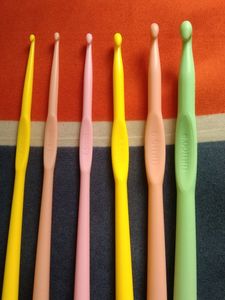 6 Multicolour Crochet Sticks✨