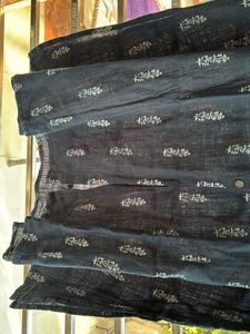 Printed Navy Blue Top