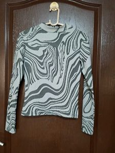 Trendy Zebra Print Top(unused)