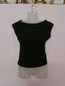 H&M WOMEN'S BLACK TOP