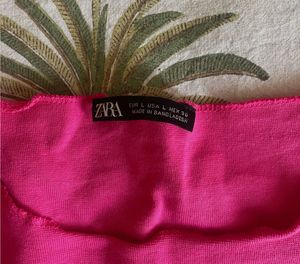 ZARA Hot Pink Crop Top