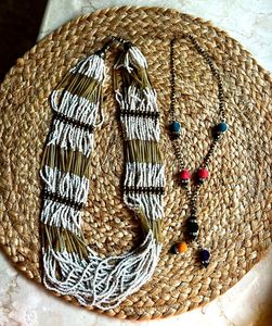 2 Beaded Necklace Set