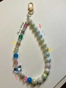 Pastel Beaded Handmade Bag Charm