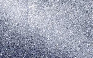 Packet of Silver Glitter Christmas Ornament