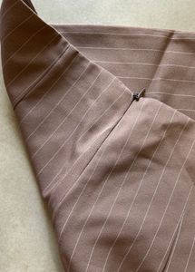 Pinstripe Pants &amp; White Tank Top Set