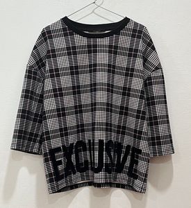 Max Black and White Plaid 'Exclusive' Top