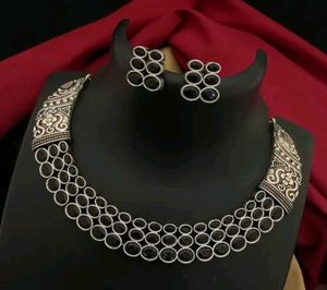 Colorful Gemstone Necklace &amp; Earring Set