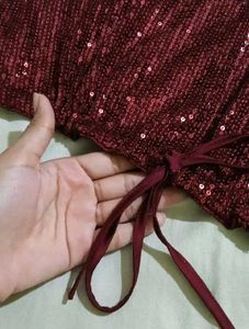 Shein Sequins Partywear Top