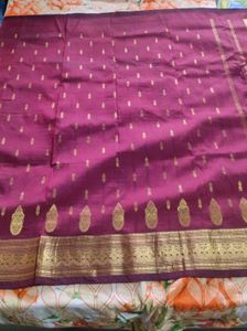 Coco Cola Brown Pure Silk Saree