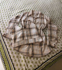 Trendy Korean 2 In 1 Shirt Top