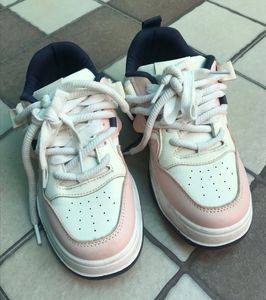 Pink & White Fashion Sneakers