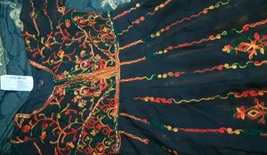 Floral Thread Work Designer Women Kurti, Dopatta