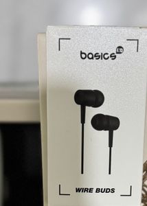Basics Wire Earbuds - Black