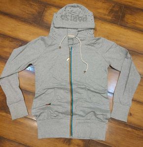 Grey Zip-Up Hoodie