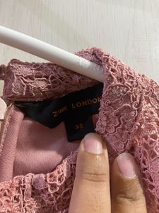 Elegant Pink Lace Dress