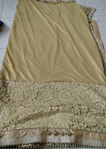 Elegant Premium Gold Saree