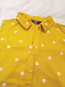 MAX Yellow Polka Dot Top