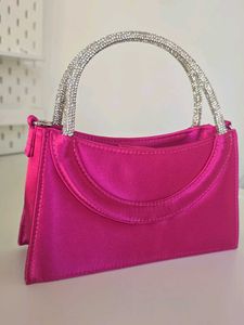H&amp;M Hot Pink Satin Bag