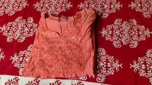 Peach Kurta