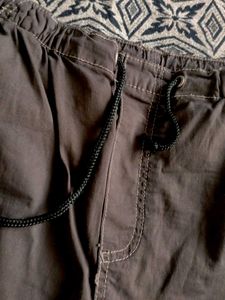 Y2K Brown Parachute Pants