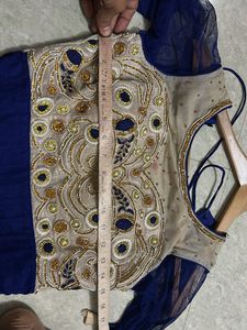 Elegant Blue Ethnic Gown