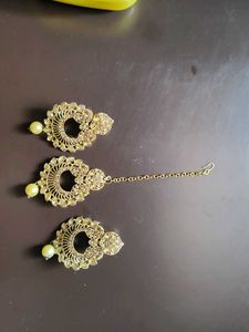 Earrings With Maangtika
