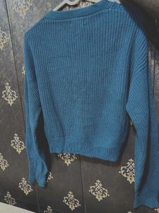 Teal Knit Cardigan