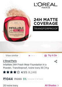 L&#39;Oreal Infallible Powder Foundation New Wdt Tag