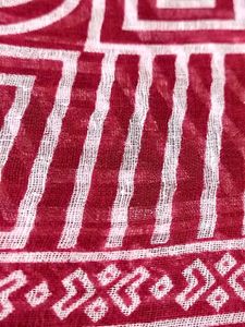 Maroon Saree Pure Cotton With Blouse And Peticoat