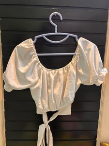 Chic Cream Puff Sleeve Top