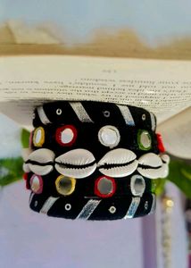 Seashell &amp; Mirror Beaded Bracelet