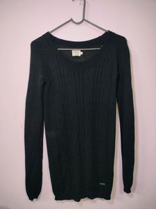 Pepe Jeans Black Knit Sweater
